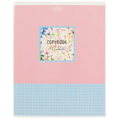 Тетрадь в клетку Hatber, "Цветочная акварель", 80 листов, в ассортименте - фото 4