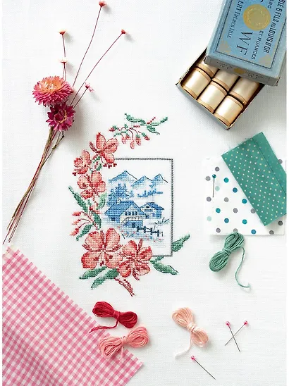 Французская вышивка крестом: Альпийские мотивы Вероник Ажинер: 20 крупных схем - фото 5