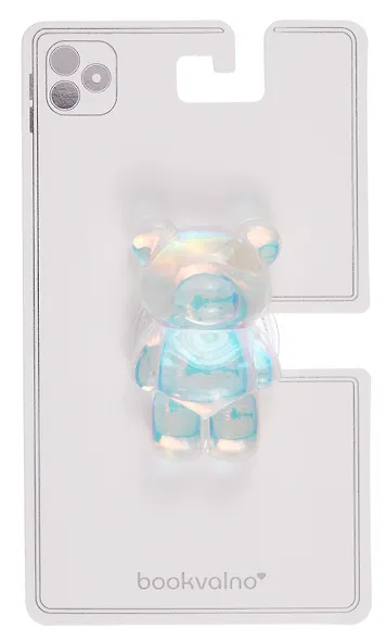 Попсокет Мишка перламутр (ПВХ) (6,5 см), Bookvalno - фото 8