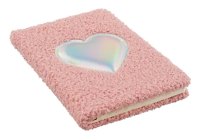 Книга для записей А6 80л кл. с мехом "Сердце" с мехом, тонир.блок, ассорти - фото 3