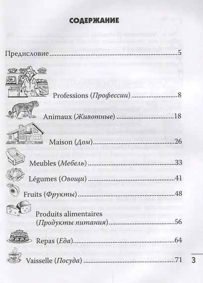 Французский язык. Лексика в картинках. 2-3 класс - фото 2