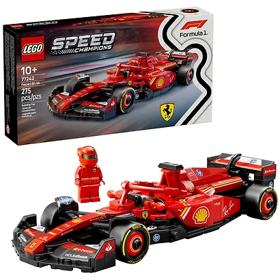 77242 Конструктор детский LEGO Speed Champions Гоночный автомобиль Формула-1 Ferrari SF-24, 275 деталей, возраст 10+ - фото 1
