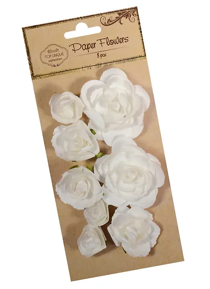Цветы бумажные микс размеров, 8шт (C26004839W) - фото 3