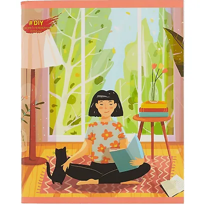 Тетрадь в клетку Listoff, "DIY Collection. Уют", 96 листов, в ассортименте - фото 4