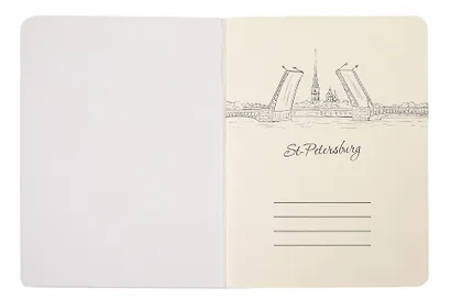 Записная книжка А6 24л кл. "Спас-на-Крови", тонир. внутр. блок, сшивка - фото 2