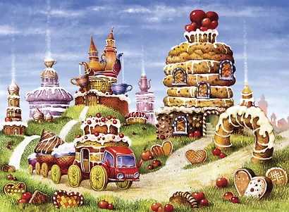 Деревянный пазл «Бисквитные горки» 170 элементов, Davici - фото 2