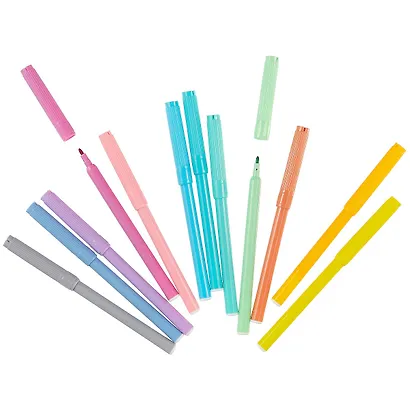 Фломастеры Hatber, Delicato Pastel, 12 цветов - фото 2