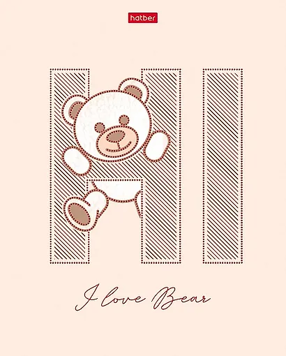 Тетрадь в клетку Hatber, "Любимые медвежата", 48 листов, в ассортименте - фото 4