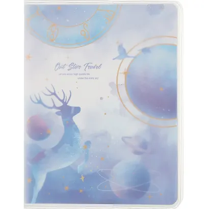 Записная книжка А6 80 лин. "Planetary system", ПВХ-обл. - фото 1