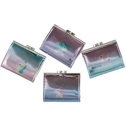 Кошелёк с застежкой Единорог (голография) (PU) (10х9) (блистер) (12-07373-ZT405-1341) - фото 6