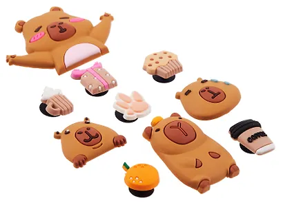 Джибитсы Капибары и снеки (10шт) (ПВХ) (12-18031-202506-GB30) - фото 3