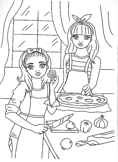 Суперраскраска с наклейками. Для девочек - фото 4