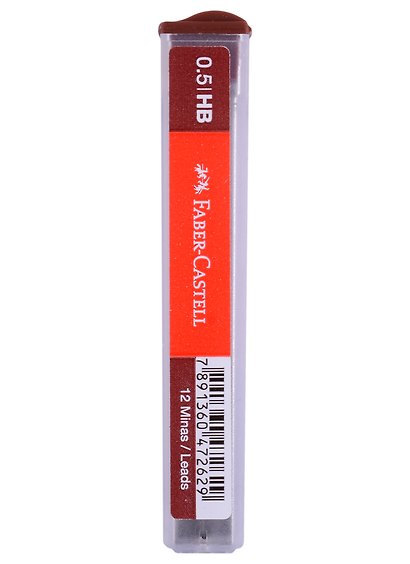 Грифели для механических карандашей Faber-Castell "Polymer", 12шт., 0,5мм, HB - фото 3
