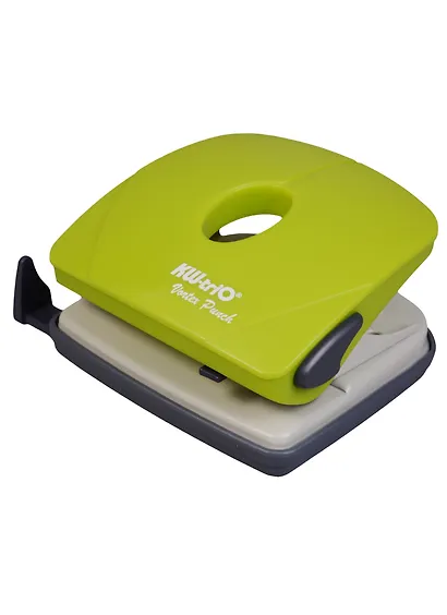 Дырокол 25 листов пластик, с линейкой - фото 2