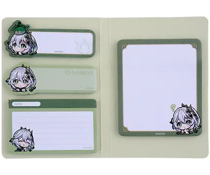 Блоки для записей, 4 штуки "Chibi Expression Nahida" диспенсер-книжка - фото 2