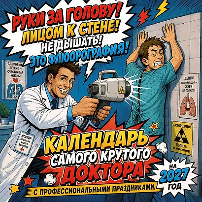 Календарь самого крутого доктора. Календарь настенный на 2027 год (300х300 мм) - фото 1