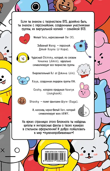 Блокнот BTS (аватары группы) (128 стр) - фото 4