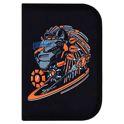 Пенал 1отд. "КИБЕР ЛЕВ" 13.3*20*3.5см, ПВХ, полиэстер, молния, полноцветная печать - фото 2