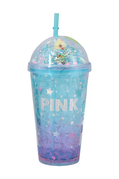 Стакан с эффектом льда Цветной (пластик) (450мл) - фото 7