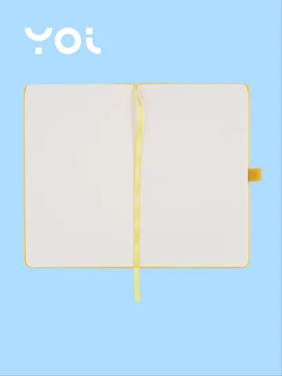 Скетчбук 13 х 21, 80 листов, желтый, 140г/м2, слоновая кость, Yoi - фото 3