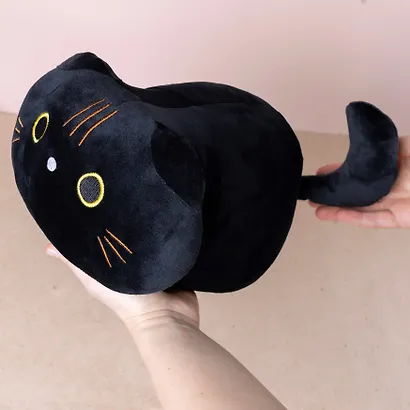 Мягкая игрушка "Котик черный", 28 х 17 см - фото 6