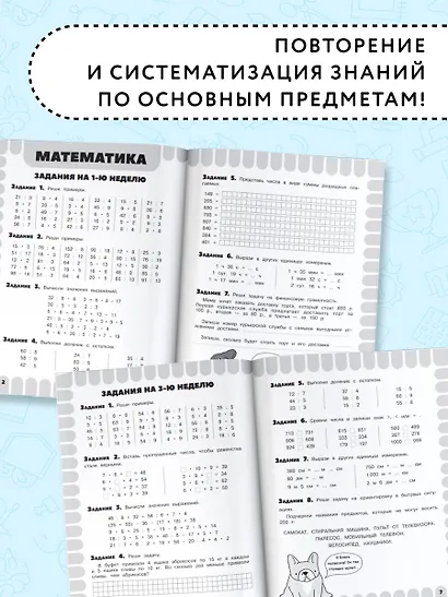 Математика. Русский язык. Чтение. Окружающий мир. Английский язык. 3 класс. Комбинированные летние задания. Читательский дневник - фото 5