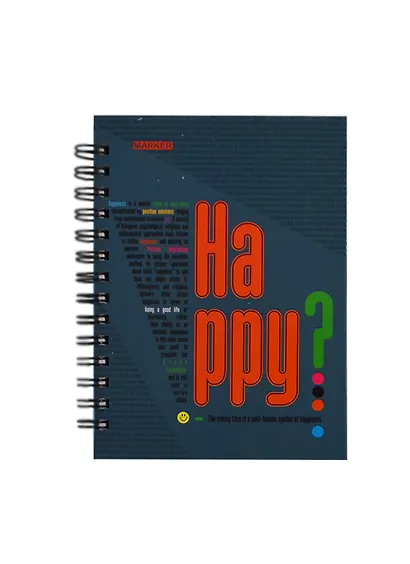 Записная книжка А6 100л кл. "Feelings" тв.обл., гребень, ламинация, выб.УФ-лак, ассорти, MARKER ARTE - фото 1