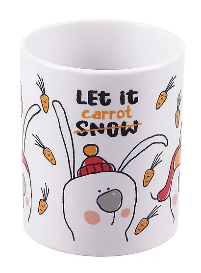 Кружка Символ года Зайцы Let it carrot (керамика) (330мл) (коробка) (K2022-67) - фото 3