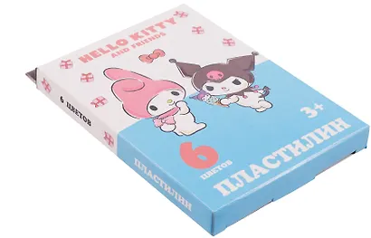 Пластилин 6цв 120гр "Hello Kitty&friends" к/к, стек - фото 2