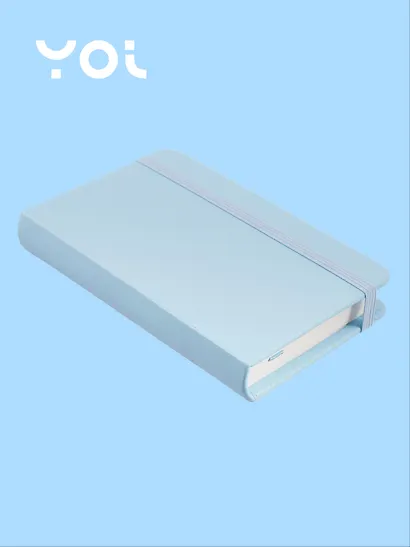 Скетчбук 9*14 80 листов, голубой, 140г/м2, слоновая кость, Yoi - фото 2