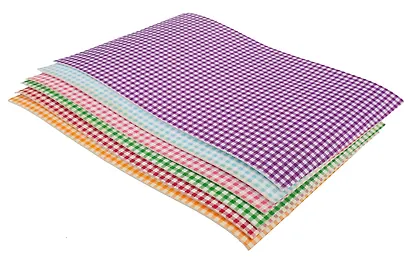 Набор для творчества, Набор пористой резины (ЭВА) А4 Schreiber/Шрайбер" с цветной текстильной поверхностью клетка, 2мм, 6 листов, 6 цветов S 5559" - фото 3