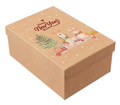 Коробка подарочная "Зверушки" 21*14*8.5, НГ, картон - фото 2