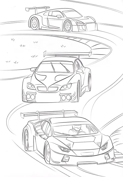 РАСКРАСКА А5 эконом. КРУТЫЕ ГОНКИ - фото 4