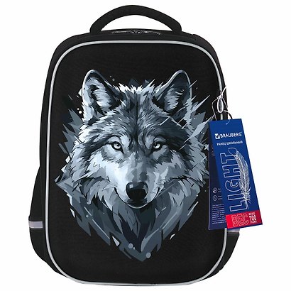 Ранец «Gray wolf», с брелоком, 1 отделение, 35×26×13 см, ЭВА, Brauberg - фото 8