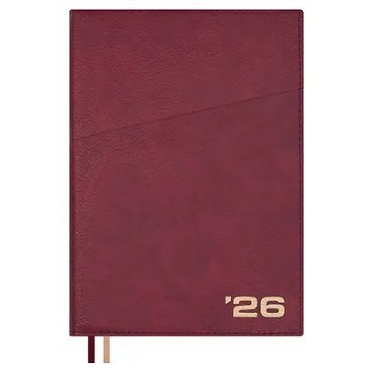 Ежедневник дат. 2026г. А5+ 176л "Шеврет" зеленый, кожзам, интегр. переплет, тисн. фольгой, внутренний блок в клетку, карман, офсет, закругл.углы, справ.мат-лы, 2 ляссе, инд.уп - фото 1