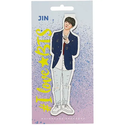 Фигурная магнитная закладка. BTS. Джин - фото 1