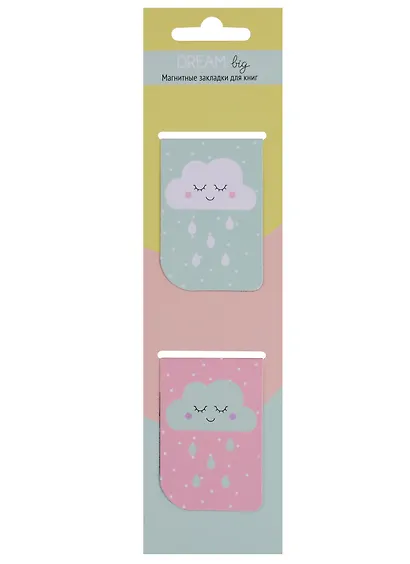 Магнитные закладки «Dream big», 2 штуки, 4 х 6 см - фото 1