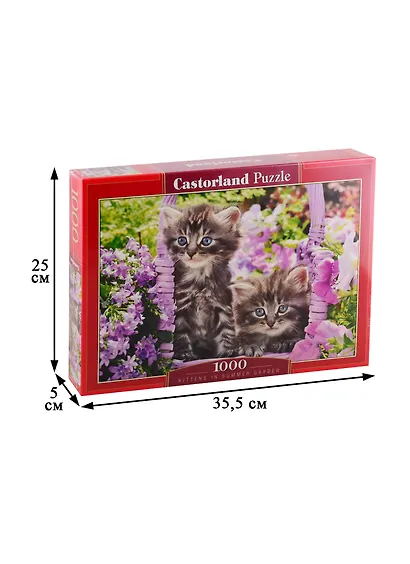 Пазл Котята в саду Castorland 1000 элементов C-104086 - фото 2