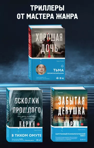 Триллеры от мастера жанра. Комплект из 3-х книг (Забытая девушка, Осколки прошлого, Хорошая дочь) - фото 1