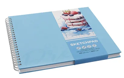 Скетчбук А5 40л "ДЕСЕРТ" гребень, белый офсет - фото 4