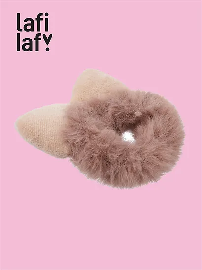Резиночка Ушки котика (искусственный мех), Lafilaf - фото 2