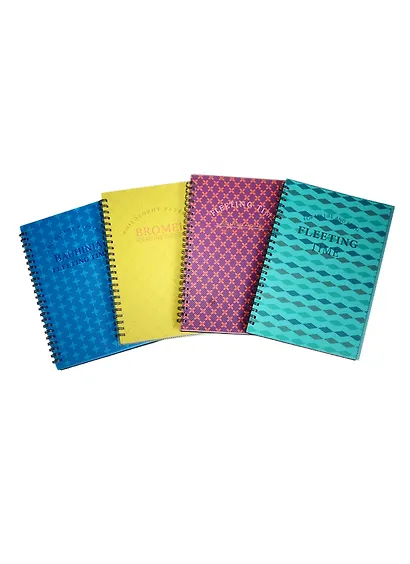 Тетрадь 90л кл. "Fleeting time" пласт.обл., спираль, инд.уп., ассорти, AnAn - фото 1