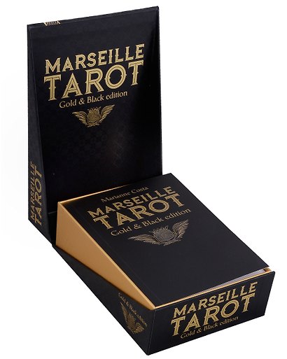 Marseille Tarot. Gold & Black Edition (карты + книга) - фото 2