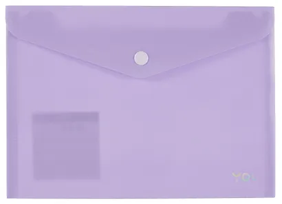 Папка-конверт А5, на кнопке "Pastel" пластик 0,18 мм, в ассортименте, Yoi - фото 7
