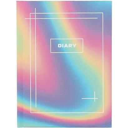 Ежедневник недат. А6 128л "Голография" 7БЦ, покрытие Soft touch, офсет - фото 1