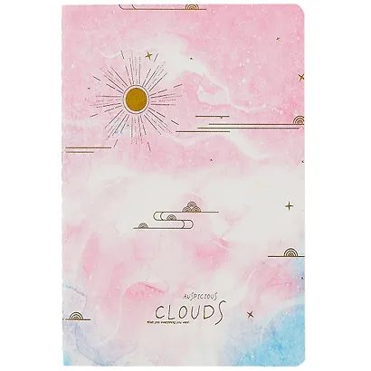Тетрадь 36л лин. "Clouds" ассорти, сшивка - фото 4
