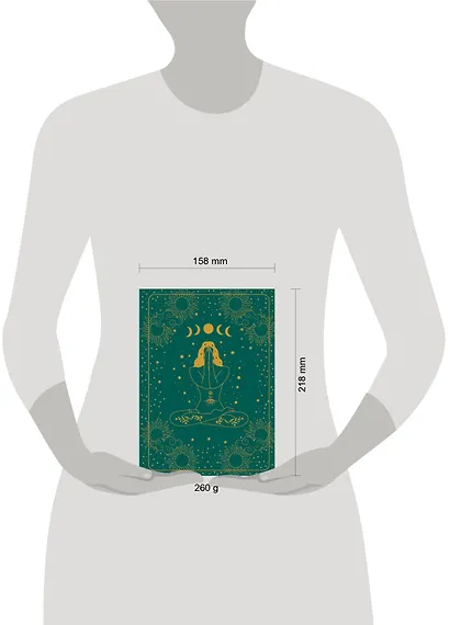 Книга для записей А5 72 л Блокнот. Волшебство начинается здесь (глубокий зеленый) - фото 3