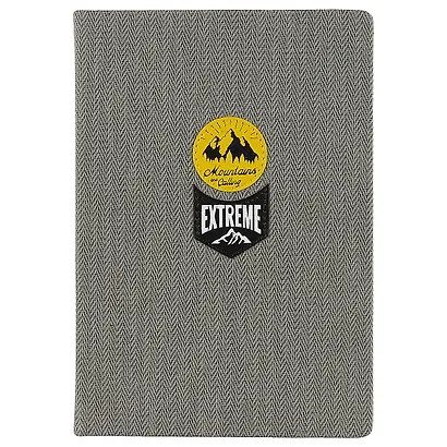Ежедневник недатированный «Extreme» А5, серый, 96 листов, экокожа, InFolio - фото 1