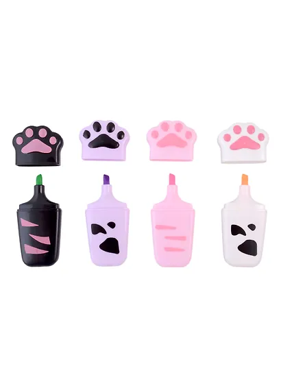 Текстовыделители Cat's paws, 4 цвета - фото 4