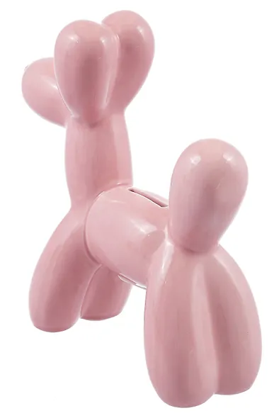 Копилка Собачка-шарик (розовая) (22х21) (керамика) (12-edeng-202506-D11) - фото 3